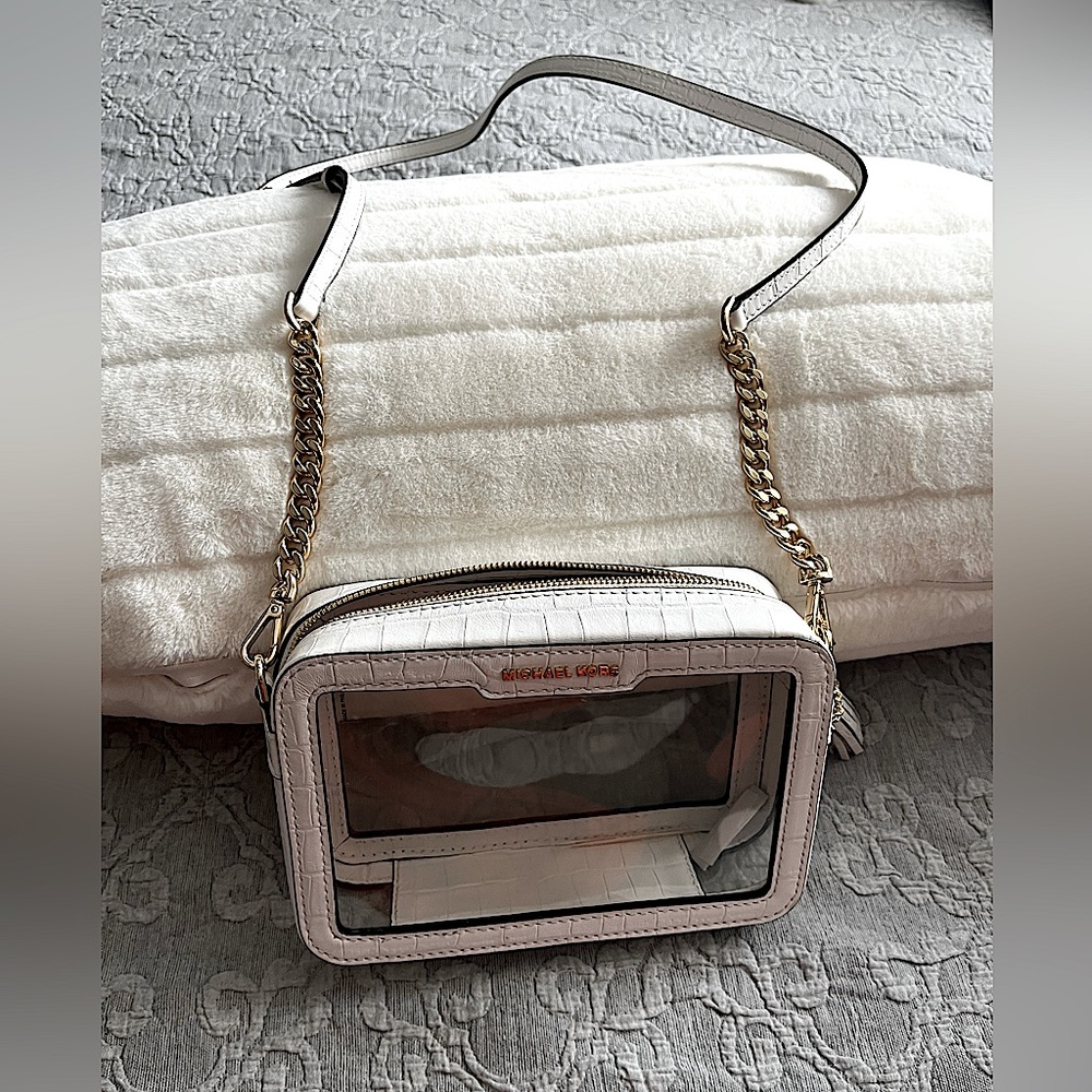 Michael Kors white handbag